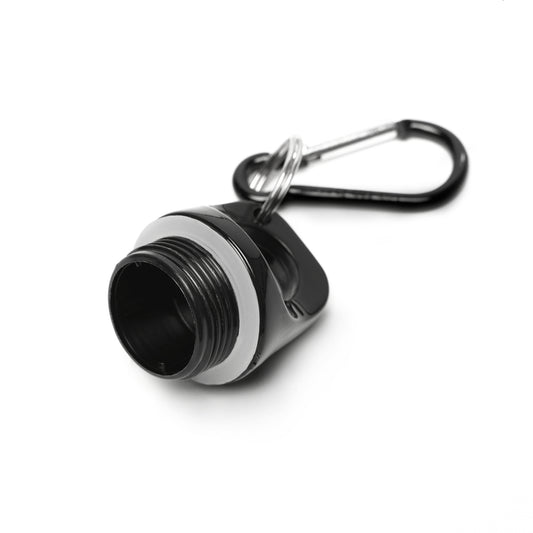 Aluminum Water Bottle – ‘I’m With HIM’ Design | Blue Travel Flask with Carabiner Clip – Couples Edition